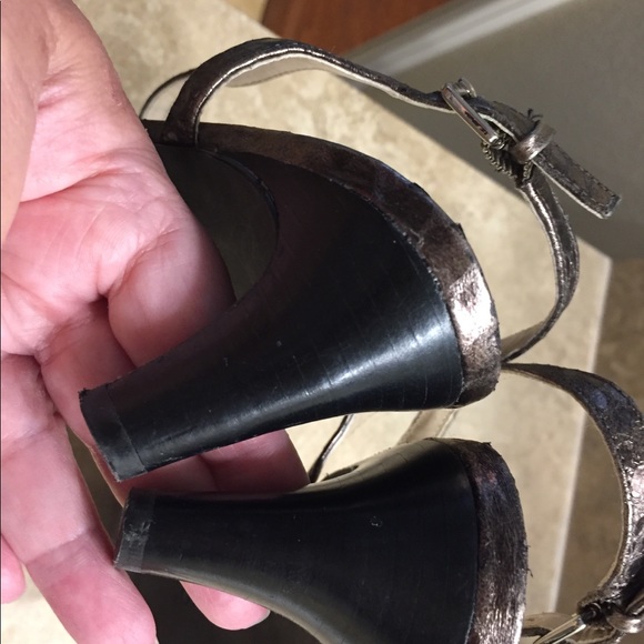 Franco Sarto Metallic Sandals - Picture 2 of 6